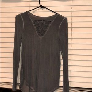 Braided long sleeve shirt